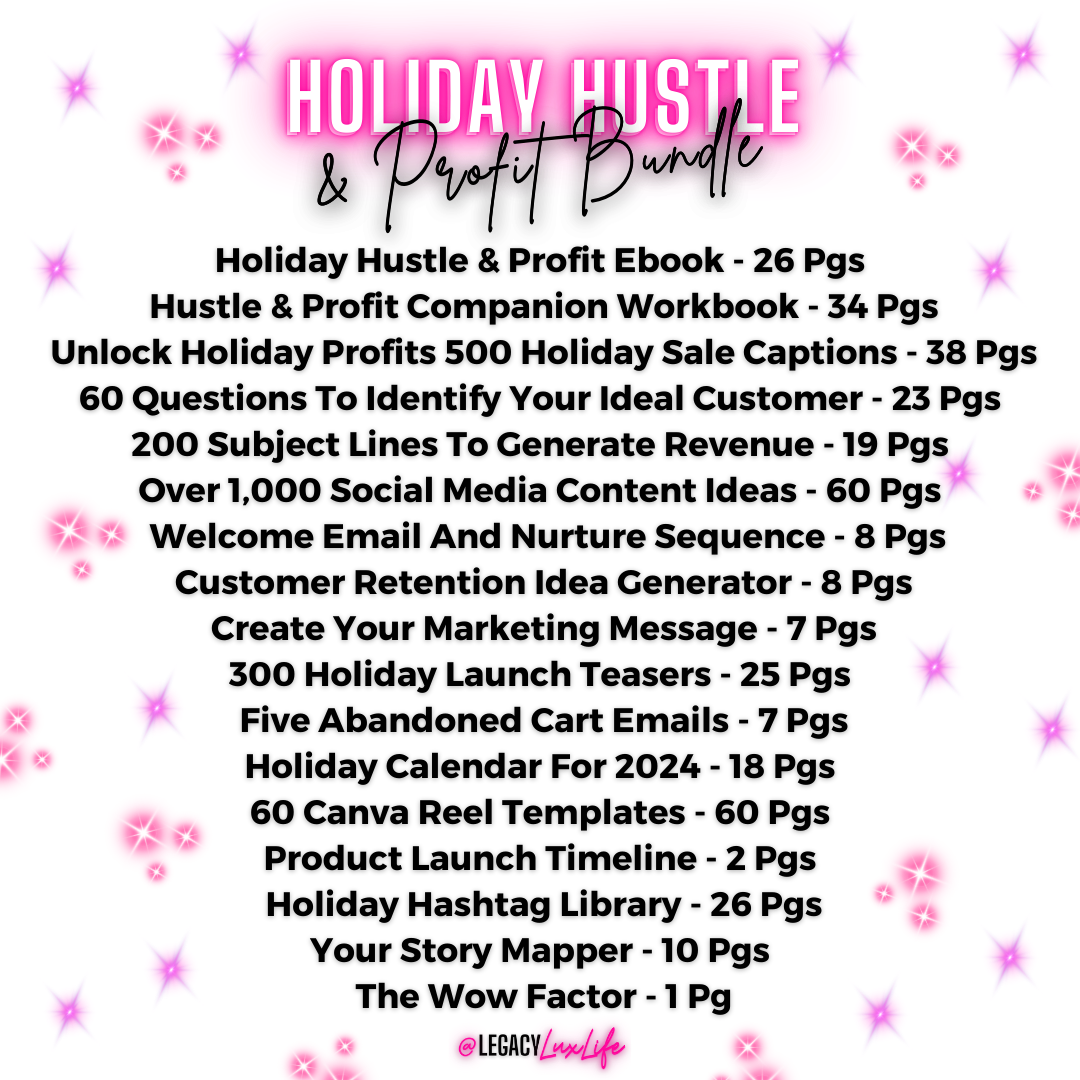 Holiday Hustle & Profit Bundle
